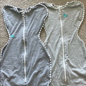 Love to Dream Gray arms up swaddle